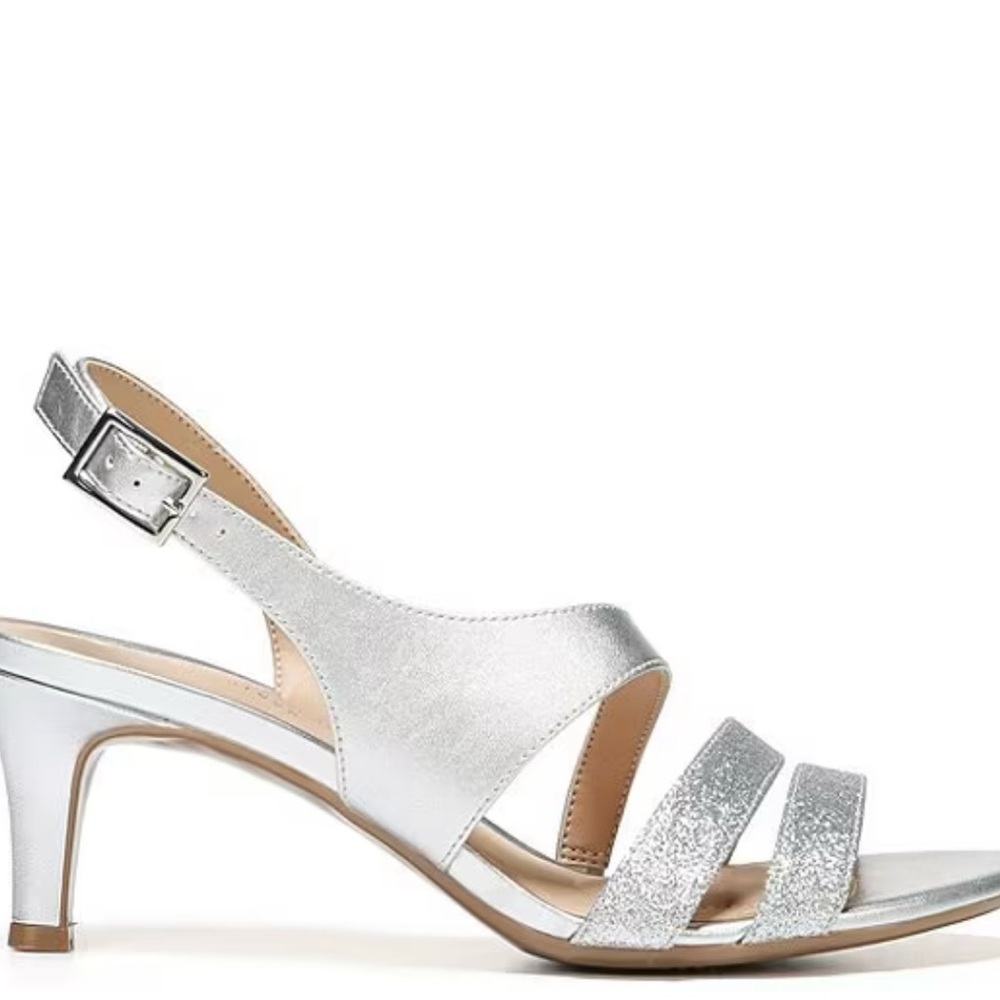 Naturalizer Silver Taimi Strappy Dress Shoes - Picture 2 of 9